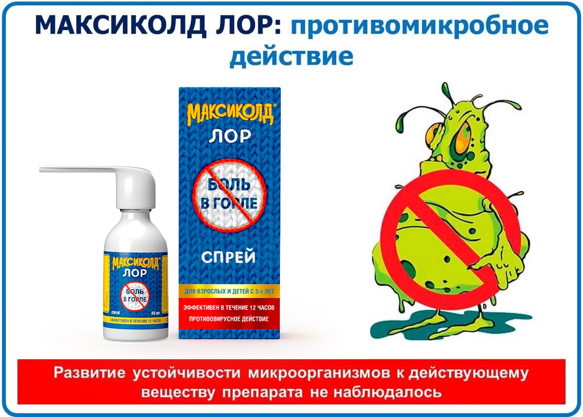 Максиколд Лор – быстрая помощь больному горлу