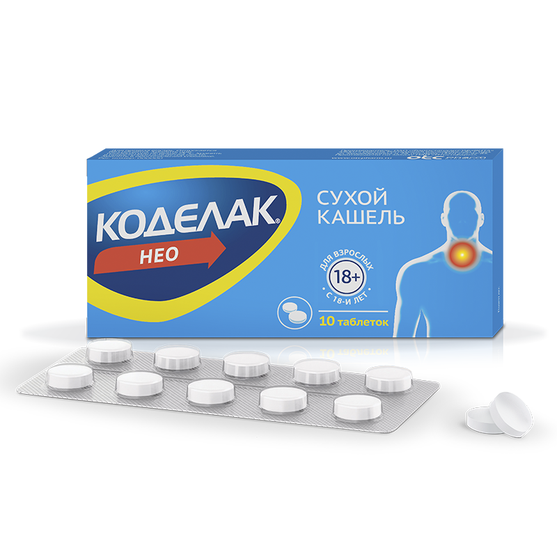 Упаковка Коделак Нео таблетки